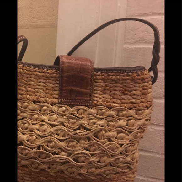 Brighton straw/leather purse - Picture 3 of 3